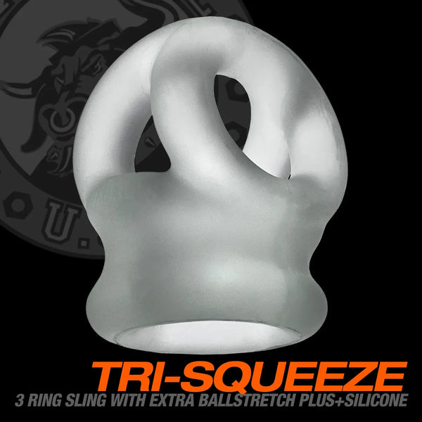 Oxballs Tri Squeeze 3 Ring-Clear