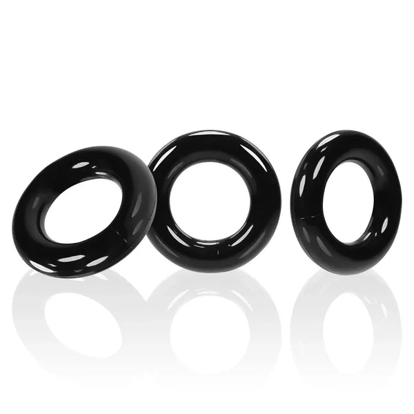 Oxballs Willy Rings 3pk-Black