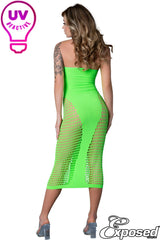 Midi Tube Dress Green- One Size