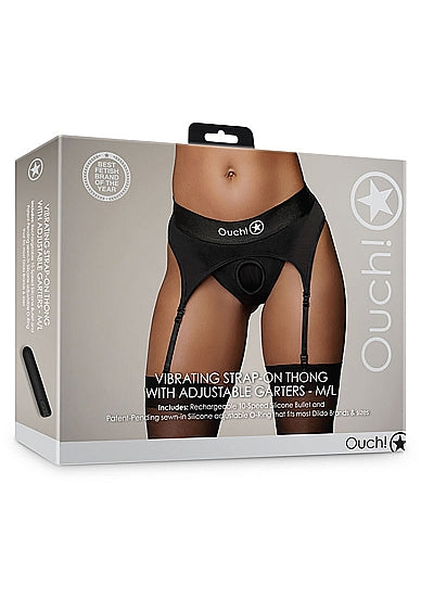 Ouch Vibrating Strap On Thong M/L