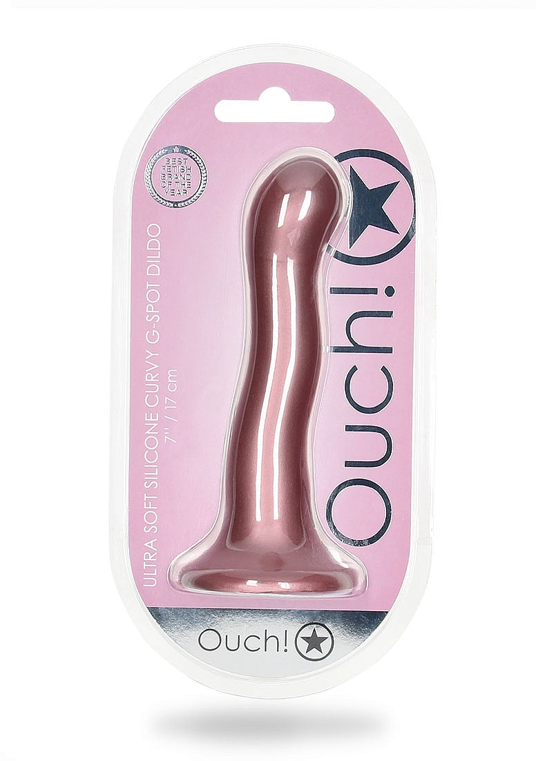 Ouch Ultra Soft Curvy 7" - Rose