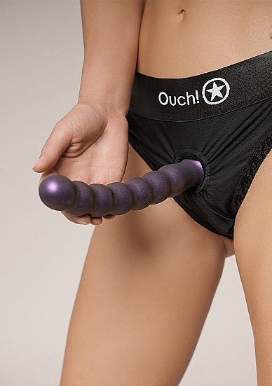 Ouch Beaded G-Spot 8" - Purple