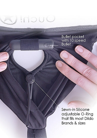 Ouch Vibrating Strap On Thong M/L