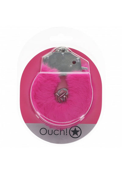 OUCH Heavy Duty Fluffy Cuffs-Pink