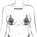 Pasties: Skelton Middle Finger Glow in the Dark