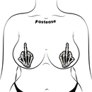 Pasties: Skelton Middle Finger Glow in the Dark