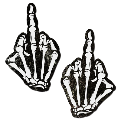 Pasties: Skelton Middle Finger Glow in the Dark
