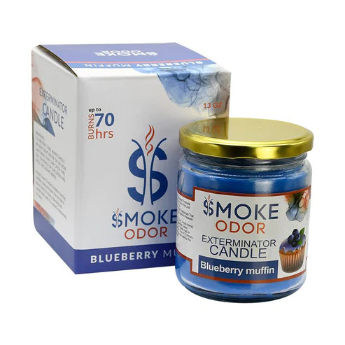Candle: Smoke Odor-Blueberry Muffin