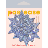 Pasties: Silver Glitter Snowflake