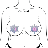 Pasties: Silver Glitter Snowflake