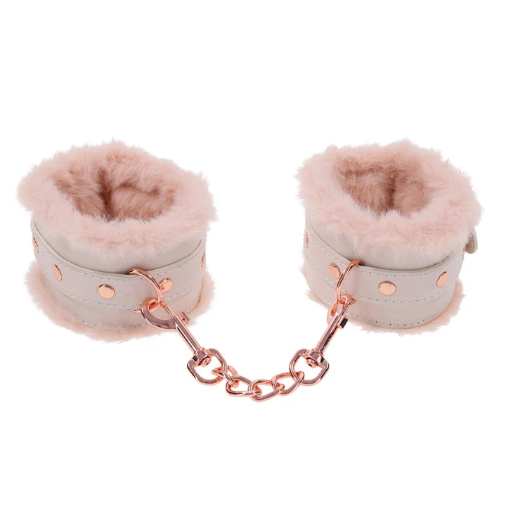 Sex & Mischief Peaches n Creame Fur Handcuffs