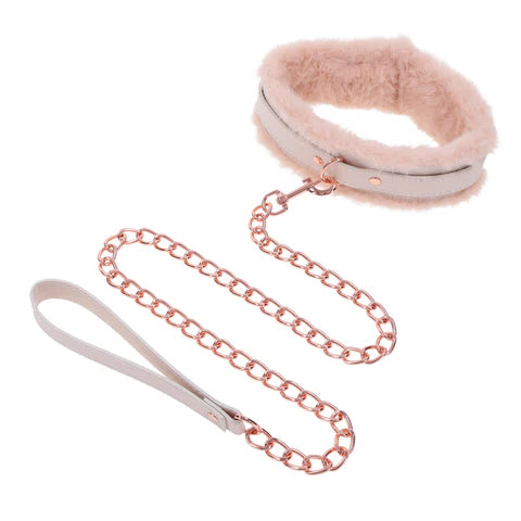 Sex & Mischief Peaches n Creame Fur Collar/Leash