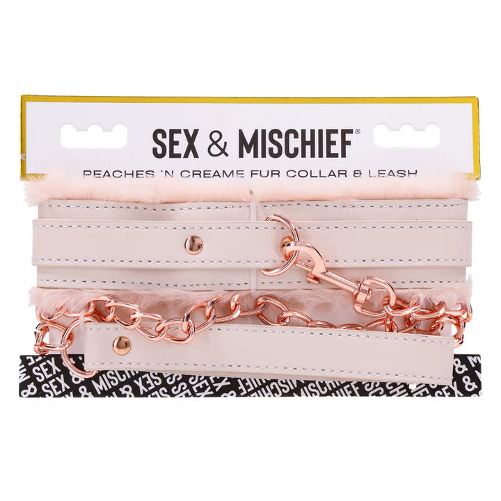Sex & Mischief Peaches n Creame Fur Collar/Leash
