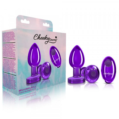 Cheeky Charms Rechargeable Vibrating Medium Purple