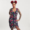 Sourpuss Tropical Skulls Dress Medium