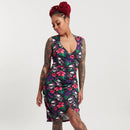 Sourpuss Tropical Skulls Dress Large