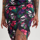 Sourpuss Tropical Skulls Dress Large