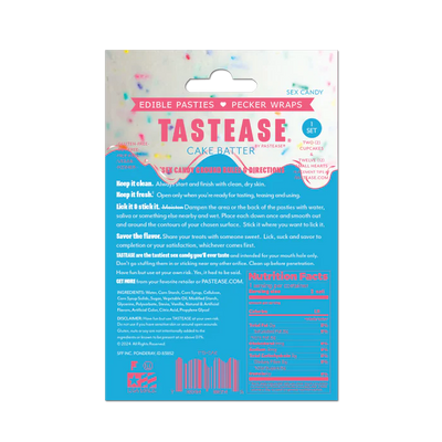Pasties: Edible Cake Batter