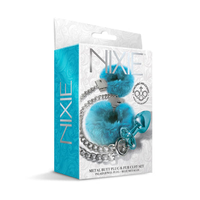 NIXIE Metal Plug/Cuff Set-Medium Blue