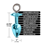 NIXIE Metal Plug/Cuff Set-Medium Blue