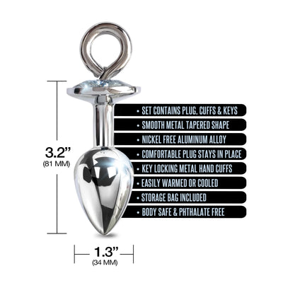 NIXIE Metal Plug/Cuff Set-Small Silver