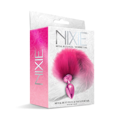 NIXIE Metal Plug with Tail-PINK OMBRE
