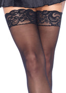 THI HI: SHEER LACE Queen Size Black