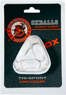 Oxballs Tri Cocksling-Clear