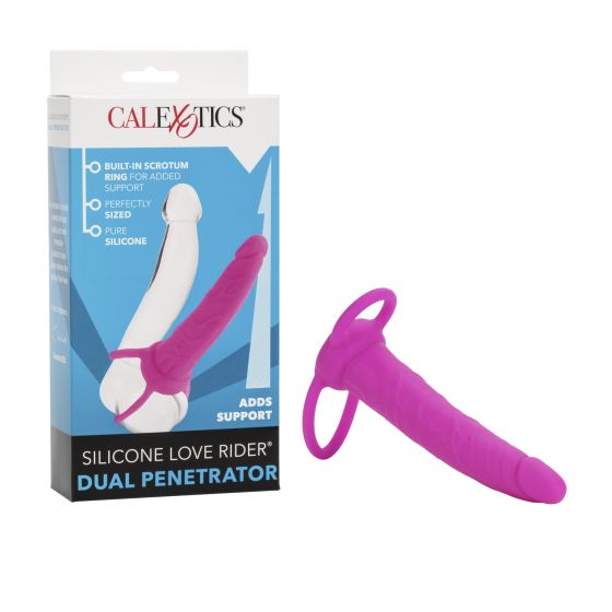 Silicone Love Rider Dual Penetrator-Pink