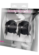 Pasties: Leather with Bow-Black