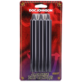 Japanese Drip Candles 3pk-Black