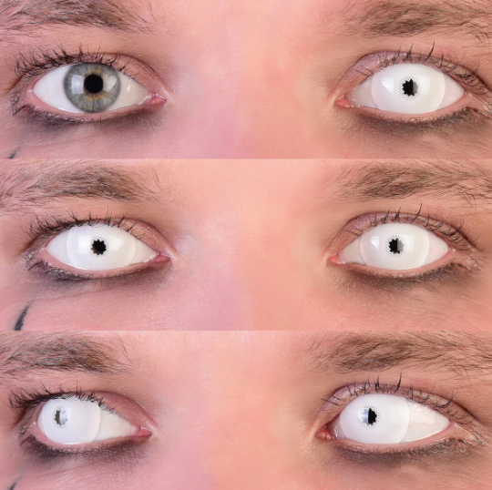 Contacts: White Mini Sclera