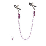 Nipple Clamps-Purple Chain