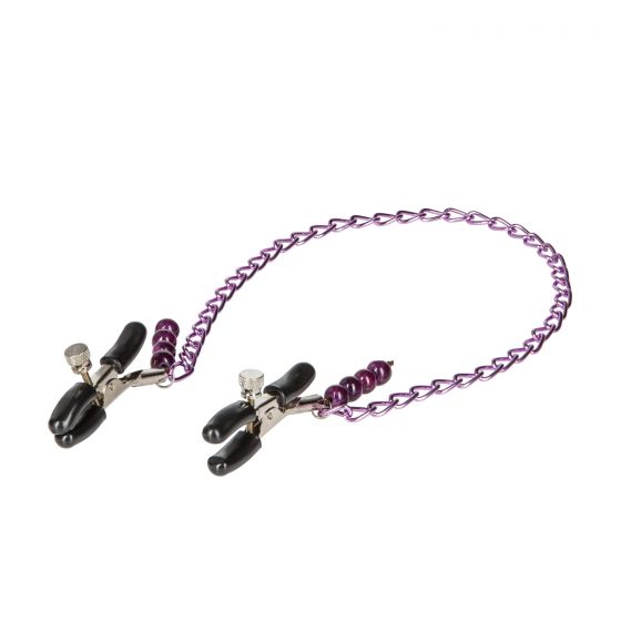 Nipple Clamps-Purple Chain