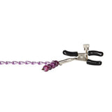 Nipple Clamps-Purple Chain