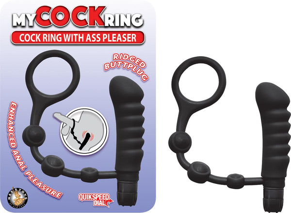 My Cockring with Ass Pleaser Black