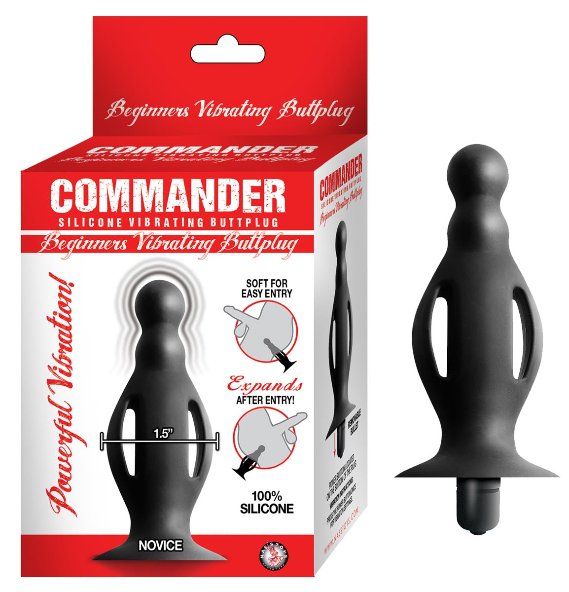 Commander Beginners Vibrating Butt Plug