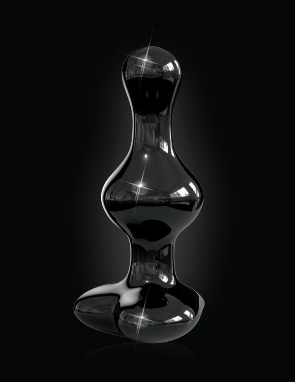 ICICLES #74 GLASS PLUG-BLACK