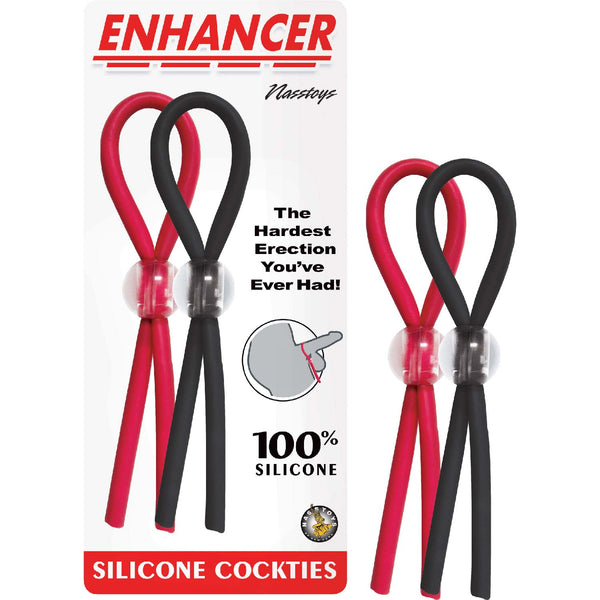 Enhancer Silicone Cockties-Red