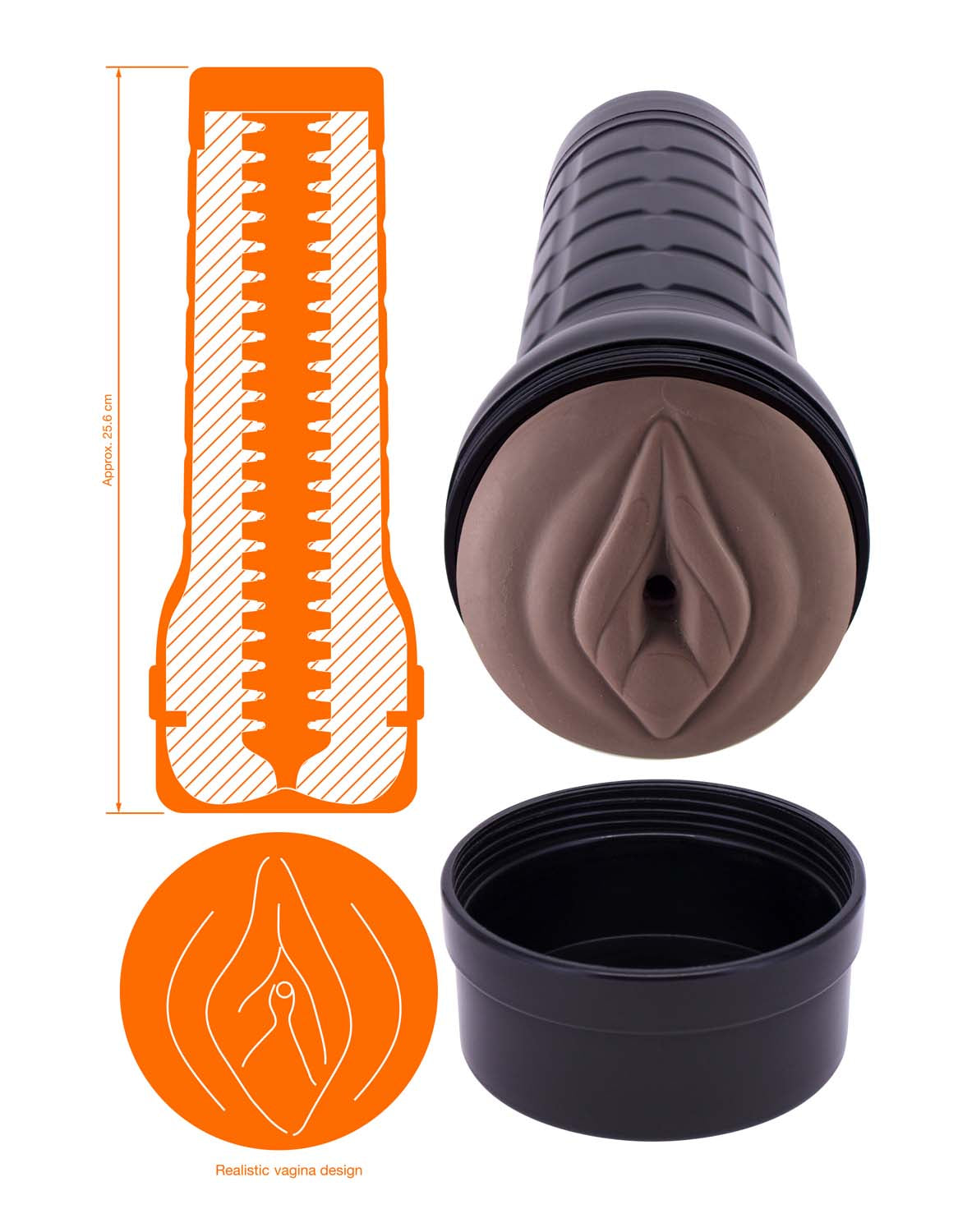 Deelite Vagina - Dark Brown