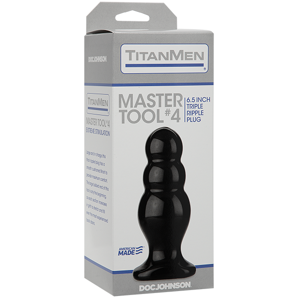 Titanmen Master Tool 4 Anal Plug-Black