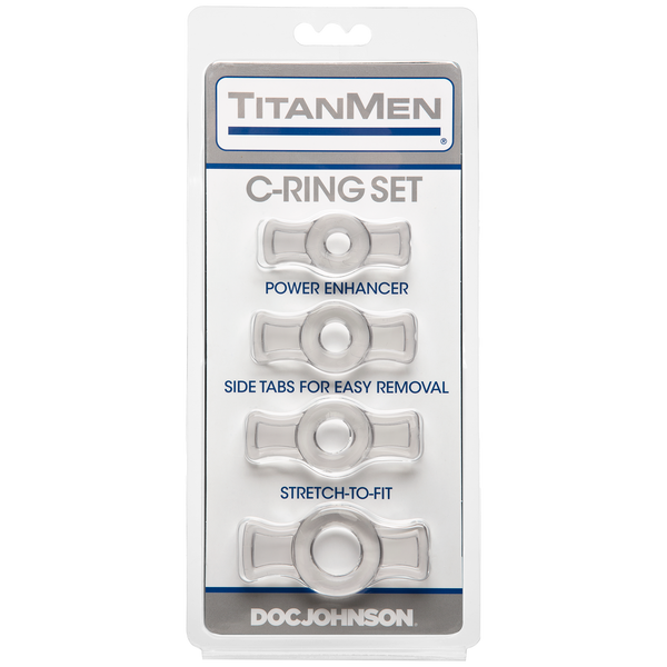 TitanMen-Cock Ring Set-Clear