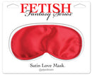 FETISH SATIN LOVE MASK-RED