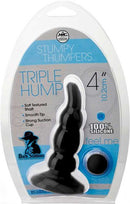Triple Hump 4" Anal Toy-Black