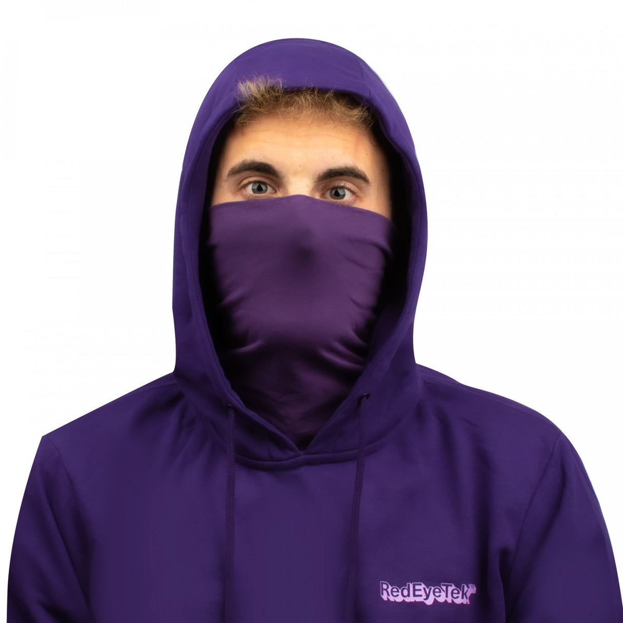Hoodie: Red Eye Tek Premium High Neck-Large