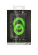 Ouch Glow In The Dark Cockring Set 2pc