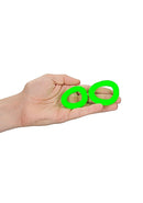 Ouch Glow In The Dark Cockring Set 2pc