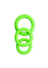 Ouch Glow In The Dark Cockring Set 3pc