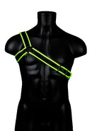 GLO Glow In The Dark Gladiator Harness S/M