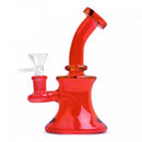 Bong:5" Day Glow Bubbler-Red